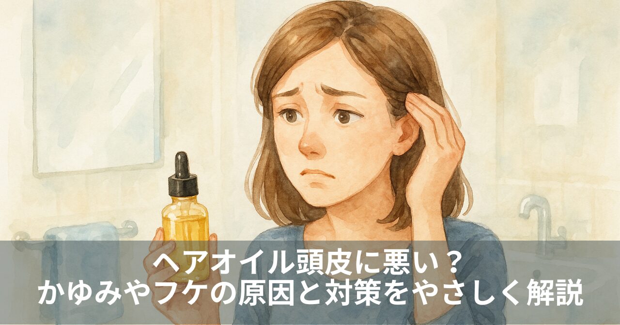ヘアオイル頭皮に悪い？かゆみやフケの原因と対策をやさしく解説